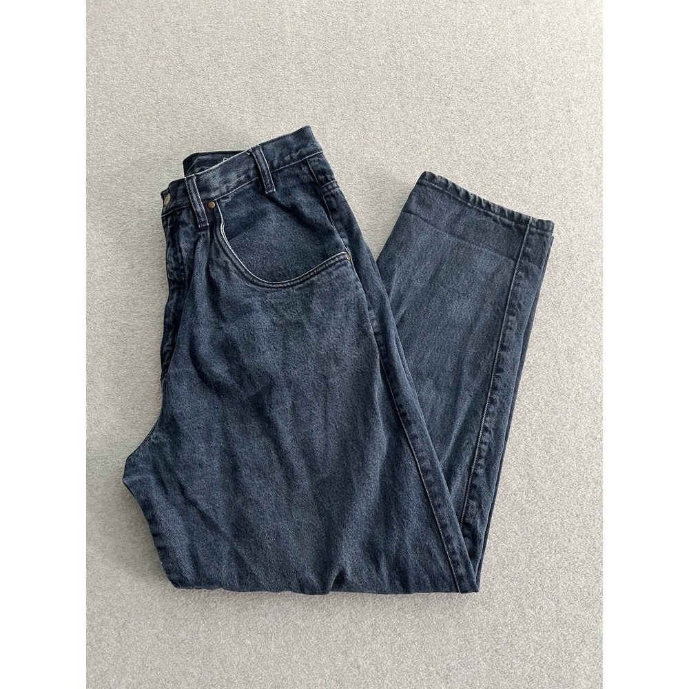 Vtg Bill Blass Tapered Jeans Women's 16 High Rise Blue Straight 80s 90s Cotton